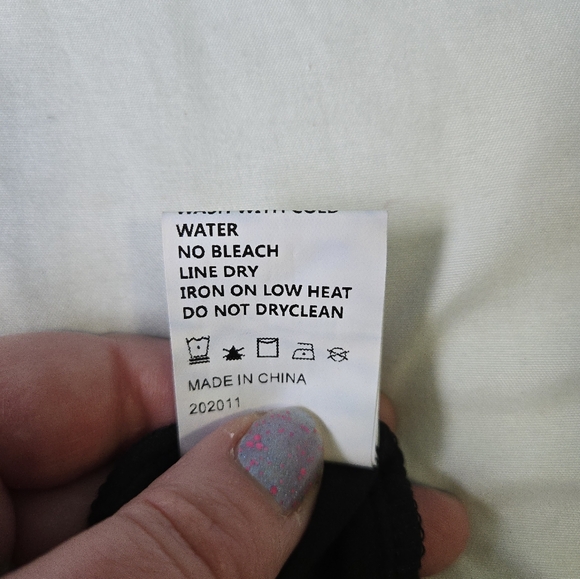 Black Spaghetti Strap Maternity Tank Top - Picture 7 of 7